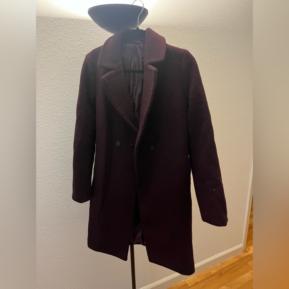 Uniqlo Burgundy Peacoat